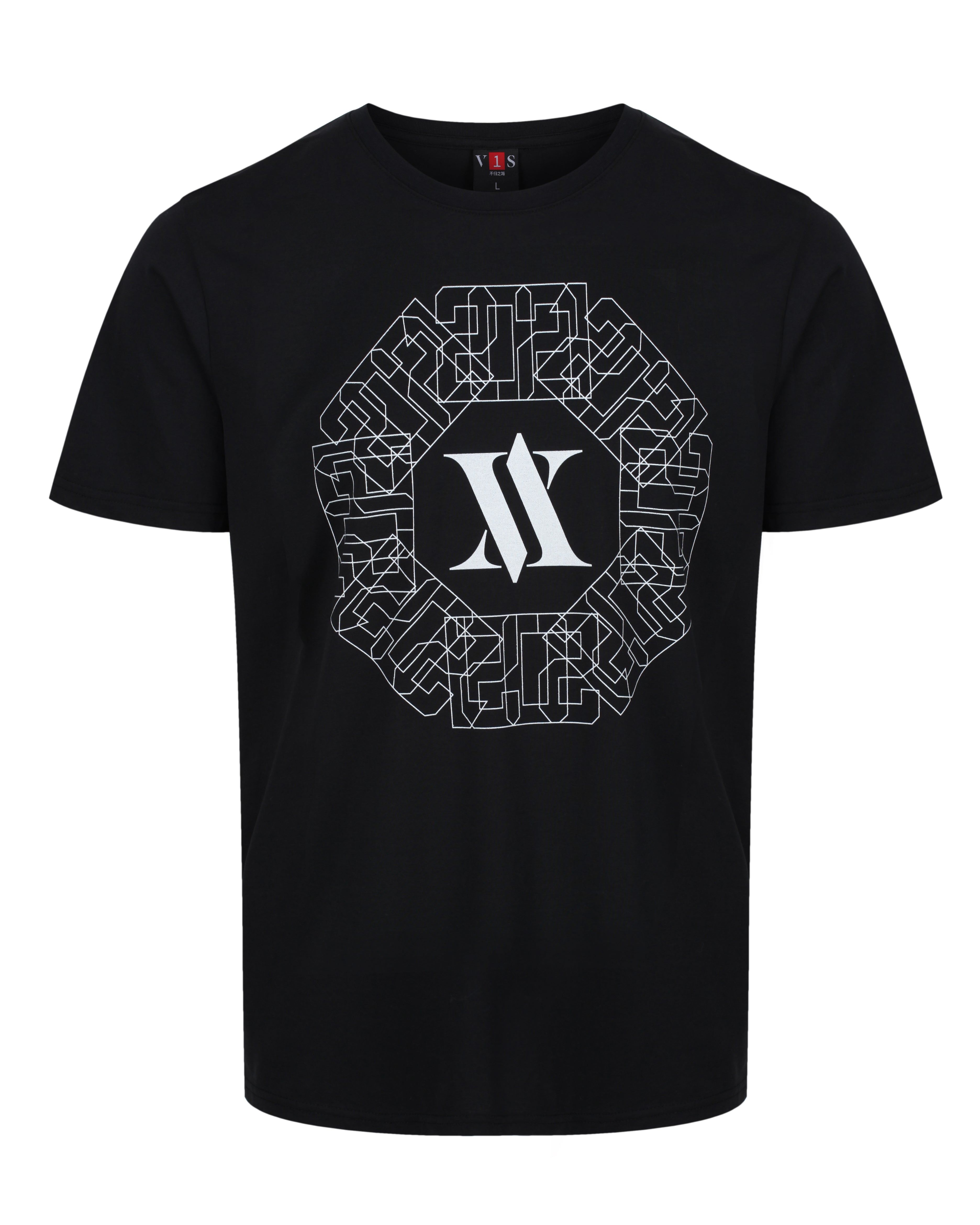 VV PATTERN T-Shirt Black