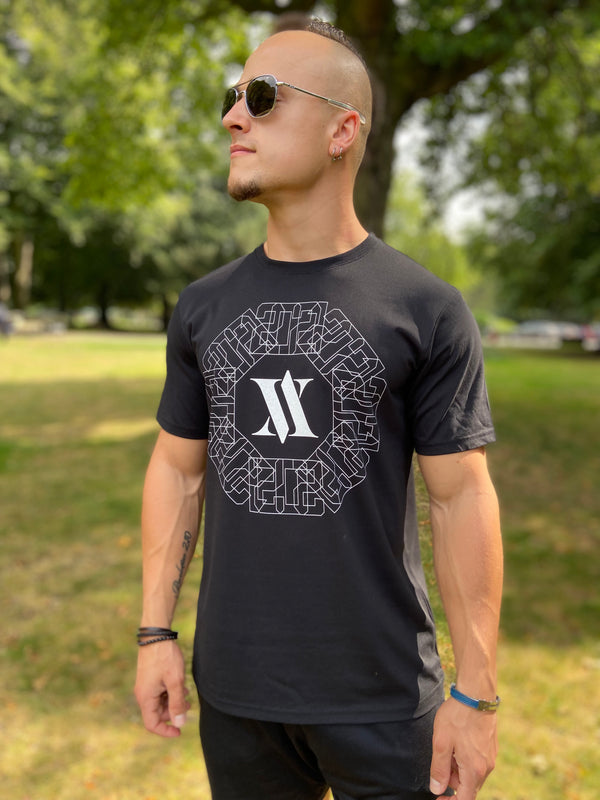 VV PATTERN T-Shirt Black