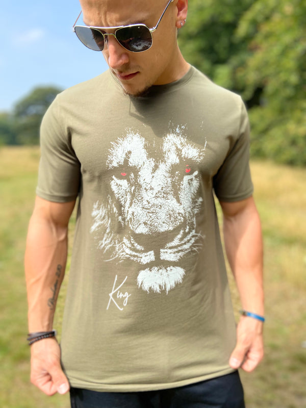 Lion T-Shirt Khaki