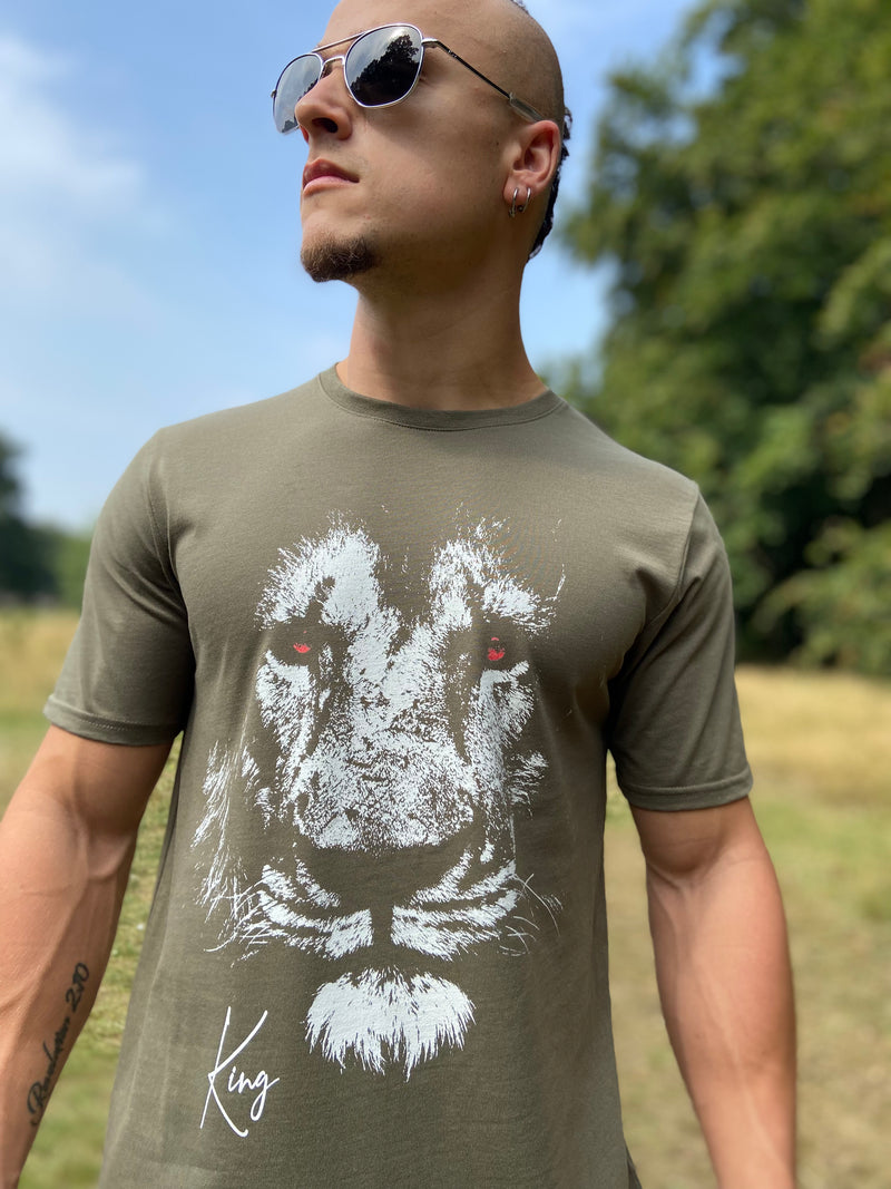 Lion T-Shirt Khaki