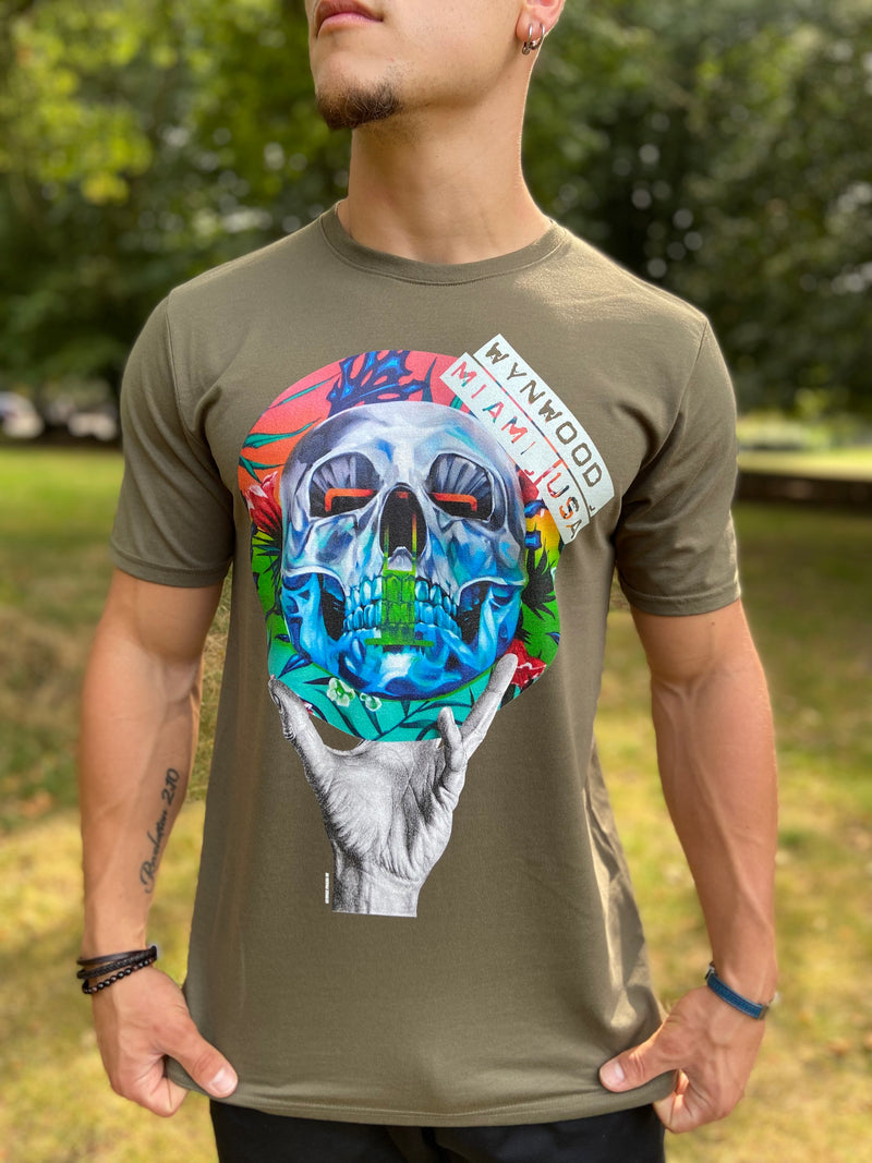 Skull T-Shirt Khaki