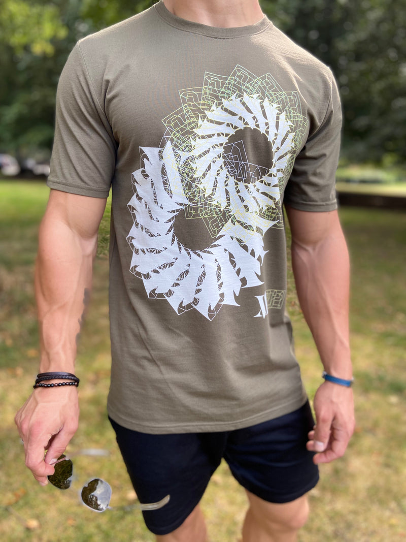 Spiral T-Shirt Khaki