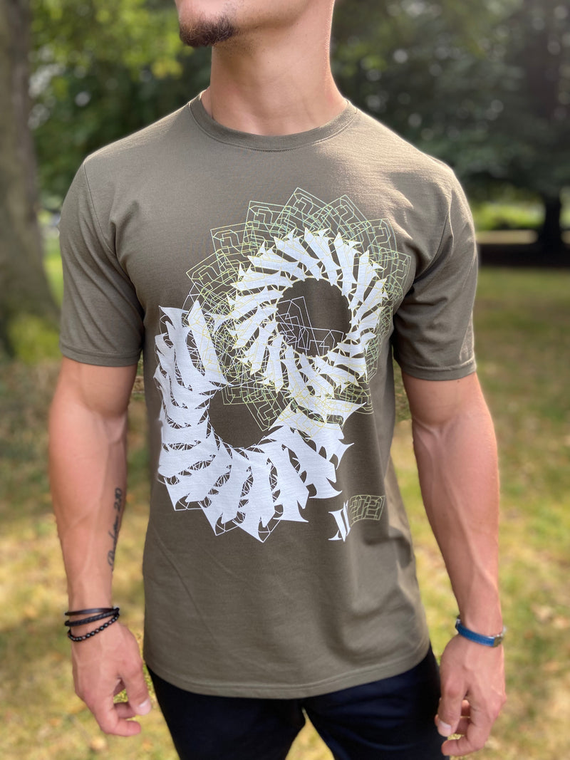 Spiral T-Shirt Khaki