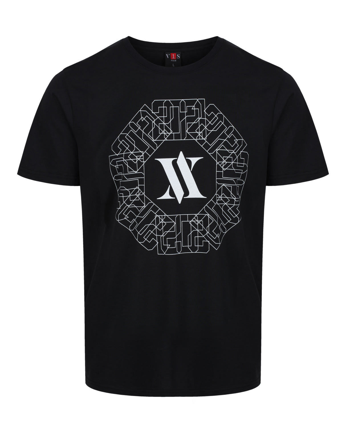 VV PATTERN T-Shirt Black