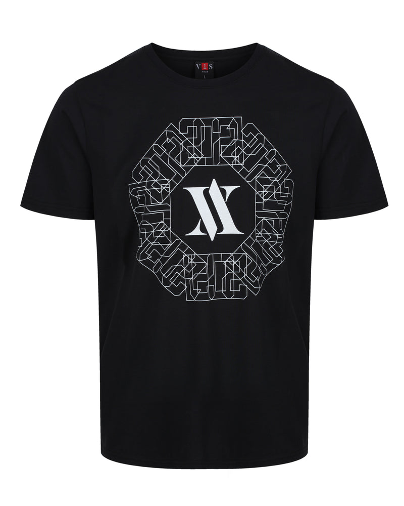 VV PATTERN T-Shirt Black