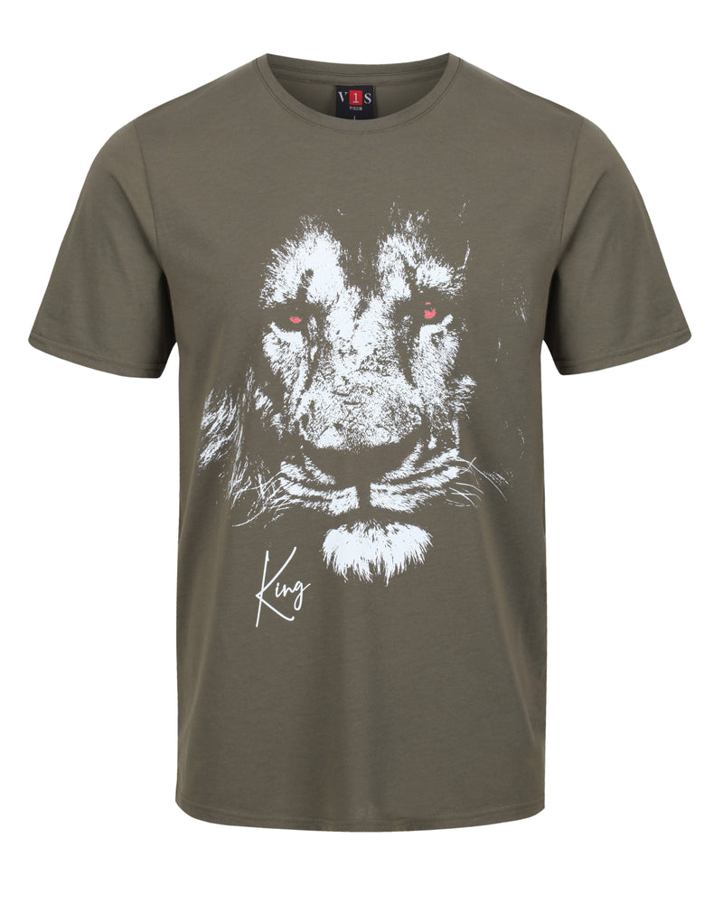 Lion T-Shirt Khaki