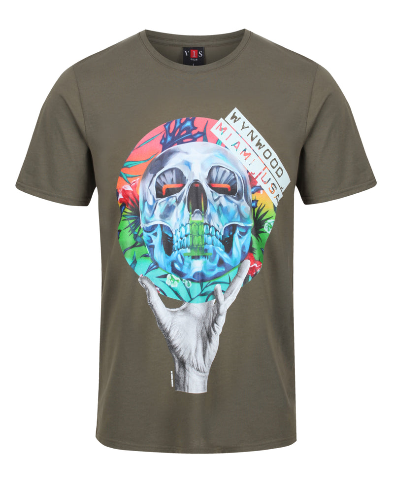 Skull T-Shirt Khaki