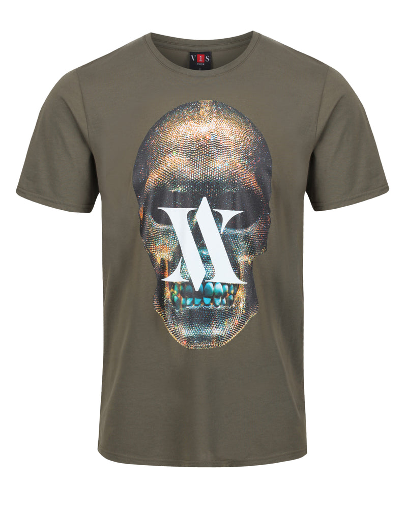 Crystal Skull T-Shirt Khaki