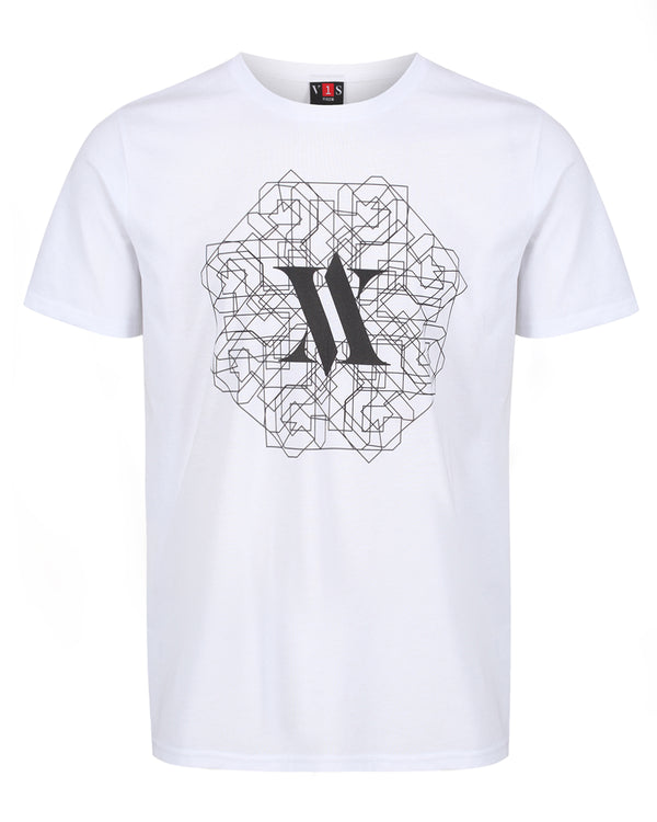 VV PATTERN T-Shirt White